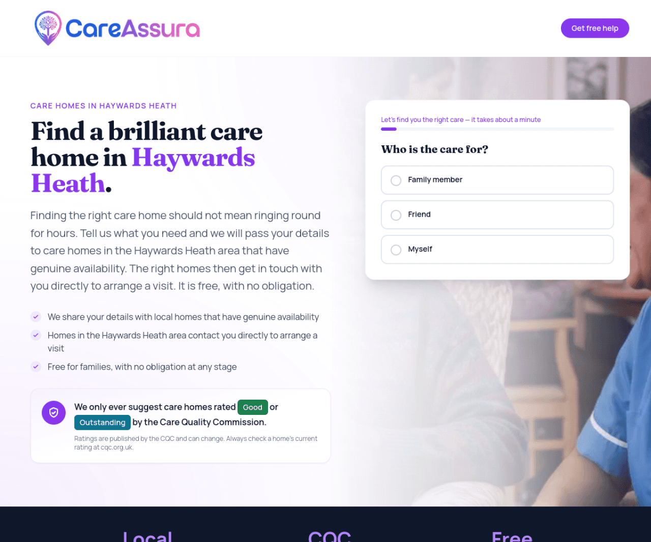 An image showcasing a TRG Digital landing page that we have built