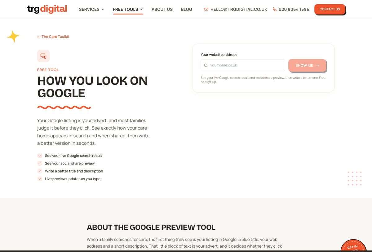 How you look on Google